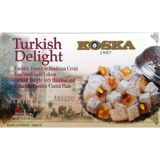 (พร้อมส่ง) เตอร์กิชดีไลท์ Turkish Delight ขนมหวานชื่อดังจากประเทศตุรกีขนาด125กรัม รวมรสเฮเซนัสพิชตาชิโอมะพร้าวexp04 2024