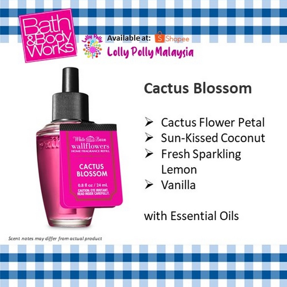 | 💯แท้ % | Bath And Body Works Cactus Blossom Wallflowers Fragrance Refill (24 มล.)