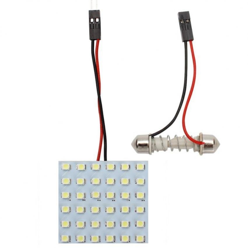 LED 84-racing หลอด SMD 36 เม็ด ส่องแผนที่และส่องสัมภาระในรถแสงสีขาว 1 อัน (WHITE)