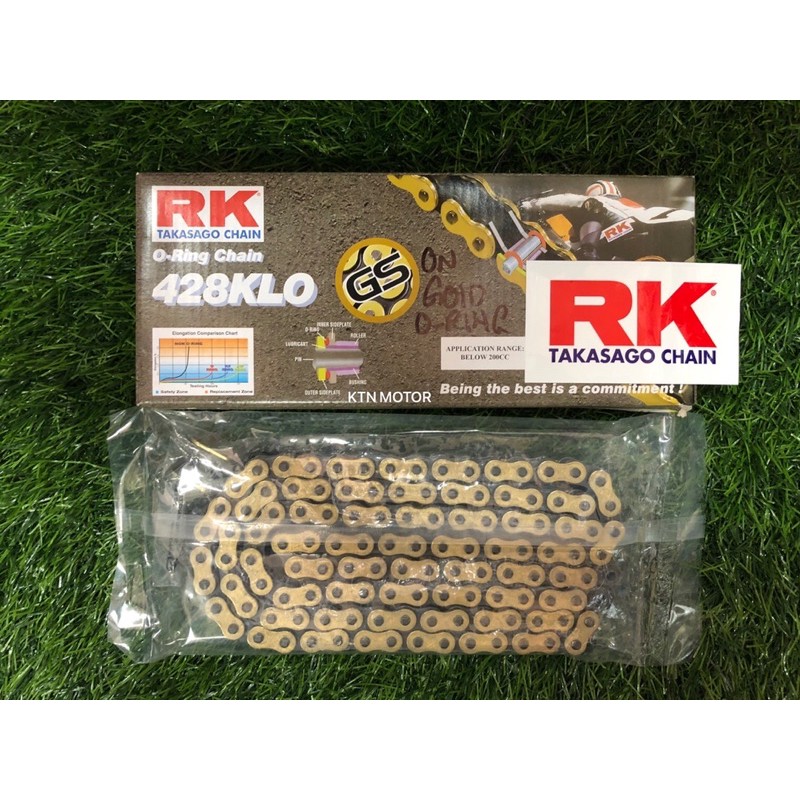 RK JAPAN RANTAI ORING 428 KLO ORING GOLD CHAIN สีดํา