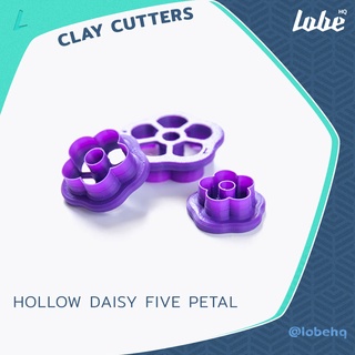 Hollow Daisy Five Petal Shape Clay Cutter/ Clay Earring Cutter/ Plastic Polymer Cutter/ แม่พิมพ์กดดินโพลิเมอร์รูปทรงไม้