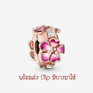 Pandora   rose  clip คลิปดอกไม้