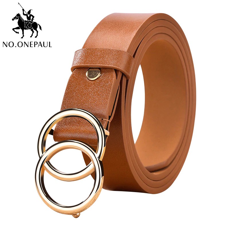 Ready Stock The Belts For Women Adjustable Double Ring Alloy Fashion