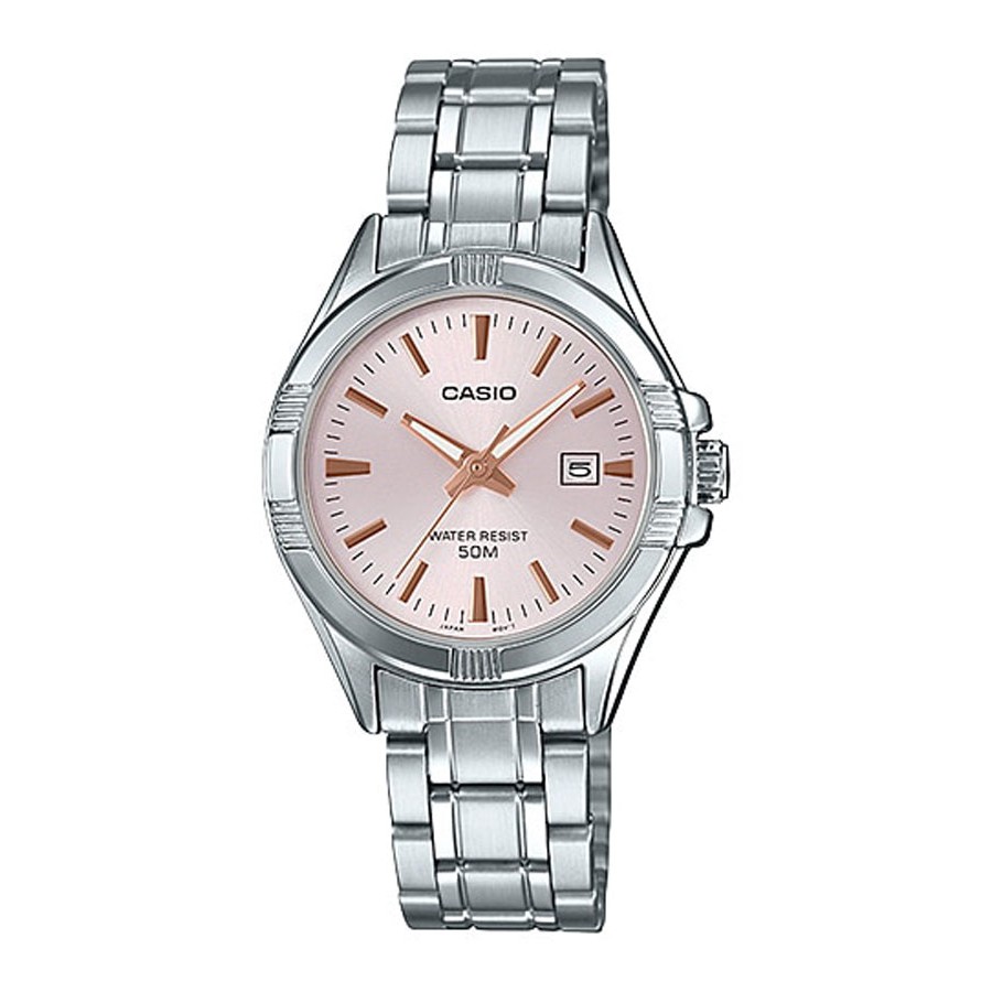 Casio Standard นาฬิกาข้อมือผู้หญิง สายสแตนเลส รุ่น LTP-1308D,LTP-1308D-4A,LTP-1308D-4AV - สีเงิน