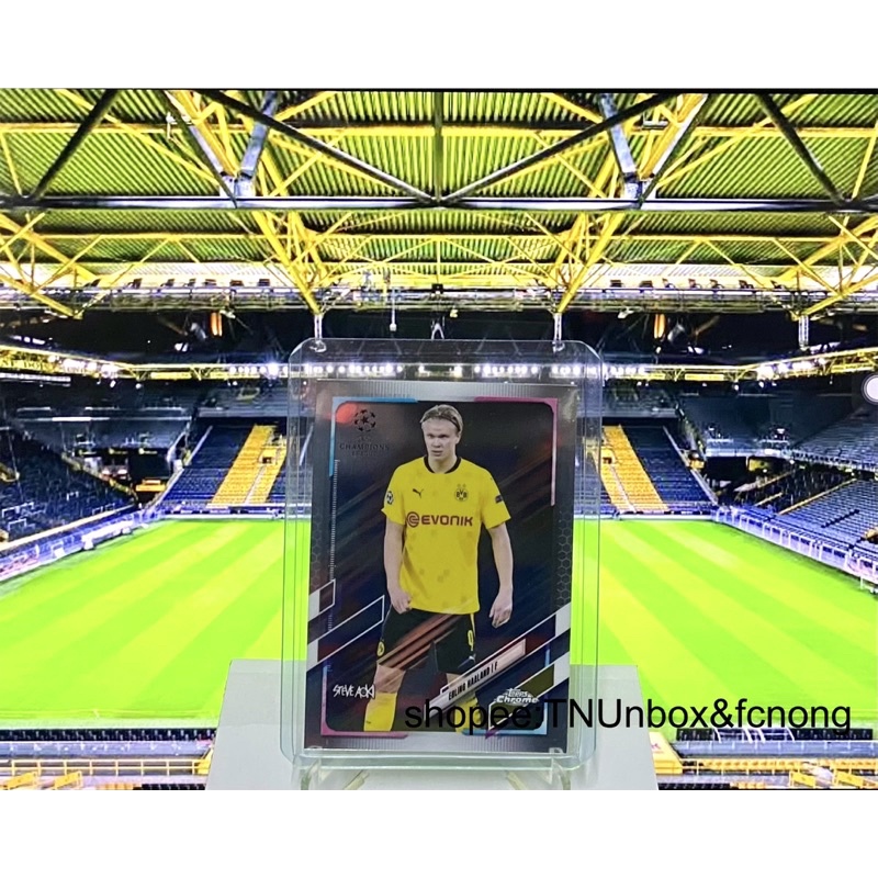 การ์ดนักฟุตบอล Topps Chrome UCL 2020-2021 Erling Haaland