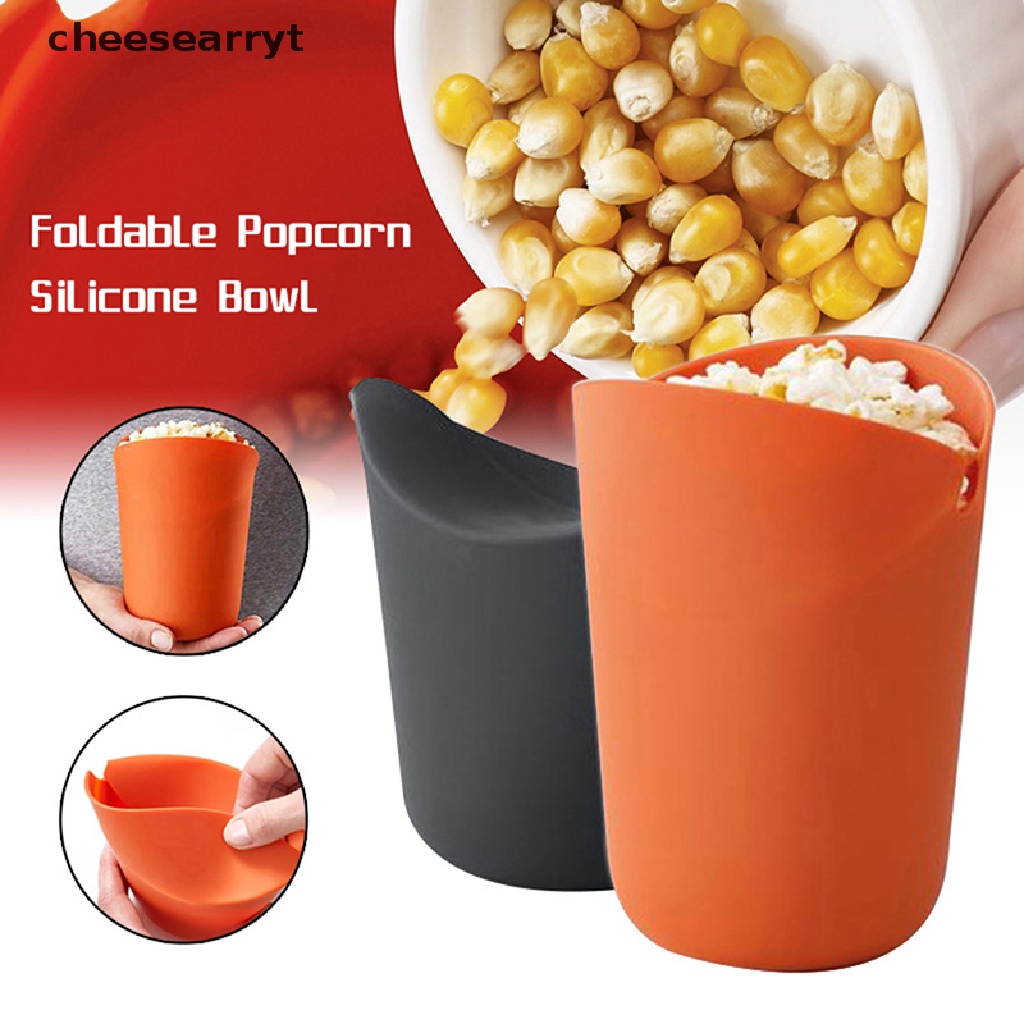 Chee DIY Popcorn Bucket Bowl Maker Lid Bowls Popcorn Microwave Silicone Foldable . cheesearryt