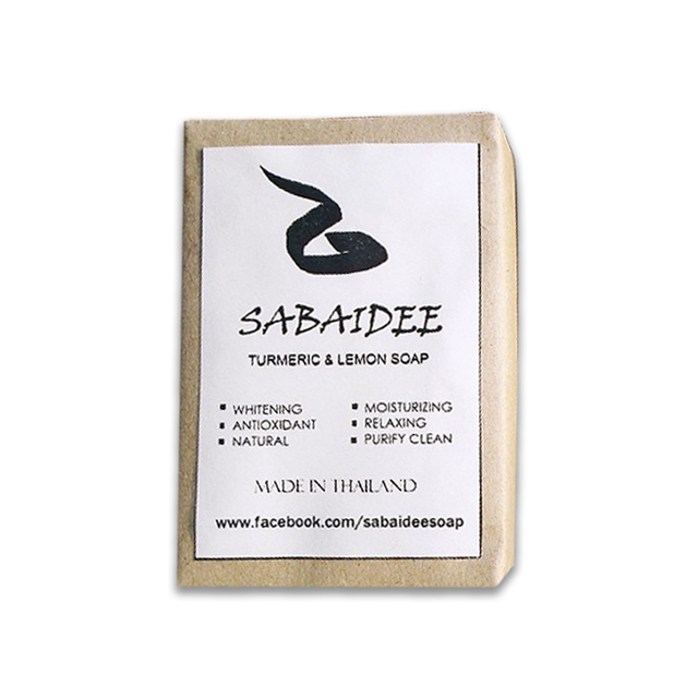 สบู่ล้างหน้า Sabaidee Turmeric & Lemon Soap