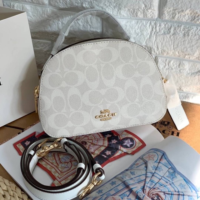 coach 1591 serena satchel in signature canvas