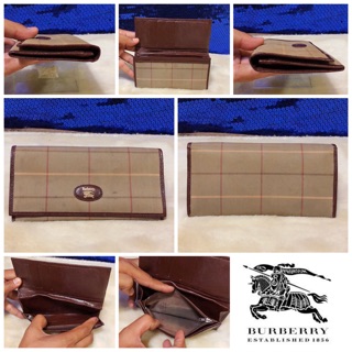 👝: Burberry Long Wallet Vintage แท้💯%