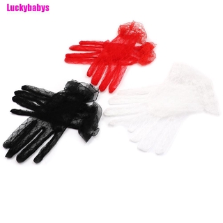 Luckybabys ถุงมือลูกไม้เซ็กซี่ สําหรับผู้หญิง 1