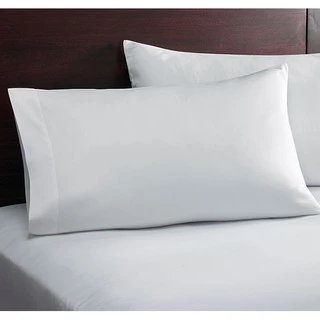 ปลอกหมอน ปลอกหมอนบอดี้ ปลอกหมอนข้าง Cotton silk 800 เส้น สีขาว ลายเรียบ Blue sleep