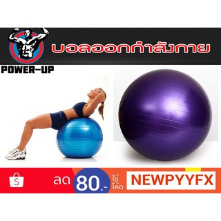 Power-Up ฟิตบอล ลูกบอลโยคะ 65 CM รุ่น FIT BALL Exercise