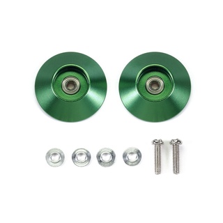 โรลเลอร์ TAMIYA mini4wd 95609 HG 19mm Tapered Aluminum Ball-Race Rollers (Ringless/Green)