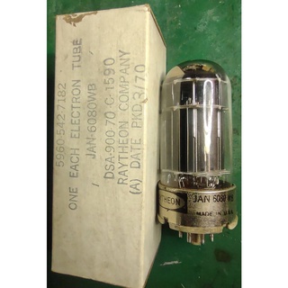 Raytheon JAN 6080WB / 6AS7​ หลอดสูญญากาศ.NOS/NIB  ผลิตอเมริกา Vacuum Tubeม.มีการรับประกัน