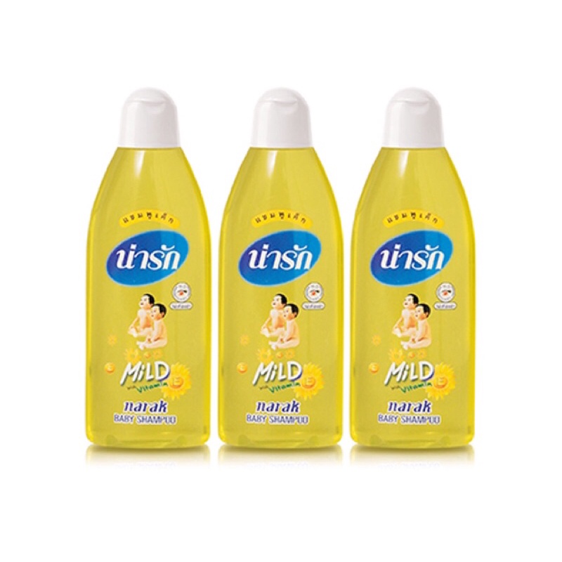 แชมพูเด็กน่ารัก (Narak) สูตรมายด์ 200 มล.X3