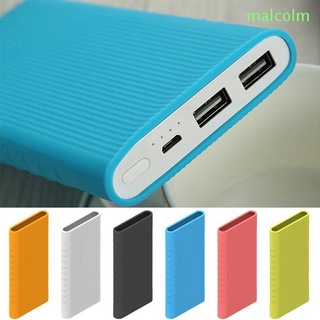 Malcolm ตัวป้องกันพาวเวอร์แบงค์ คุณภาพสูง ปลอกซิลิโคน 10000 mAh ฝาครอบพาวเวอร์แบงค์ แบบนิ่ม