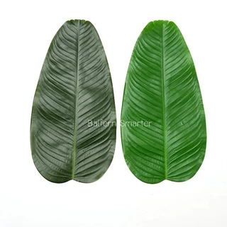 ใบตองปลอม ใบตองเทียม ใบตอง สด เหมือนของสด ตามธรรมชาติ แผ่นรองจานถ่ายภาพ ใบตองเทียมรองอาหาร ตกแต่งร้าน พร๊อพถ่ายรูป ใบตอง
