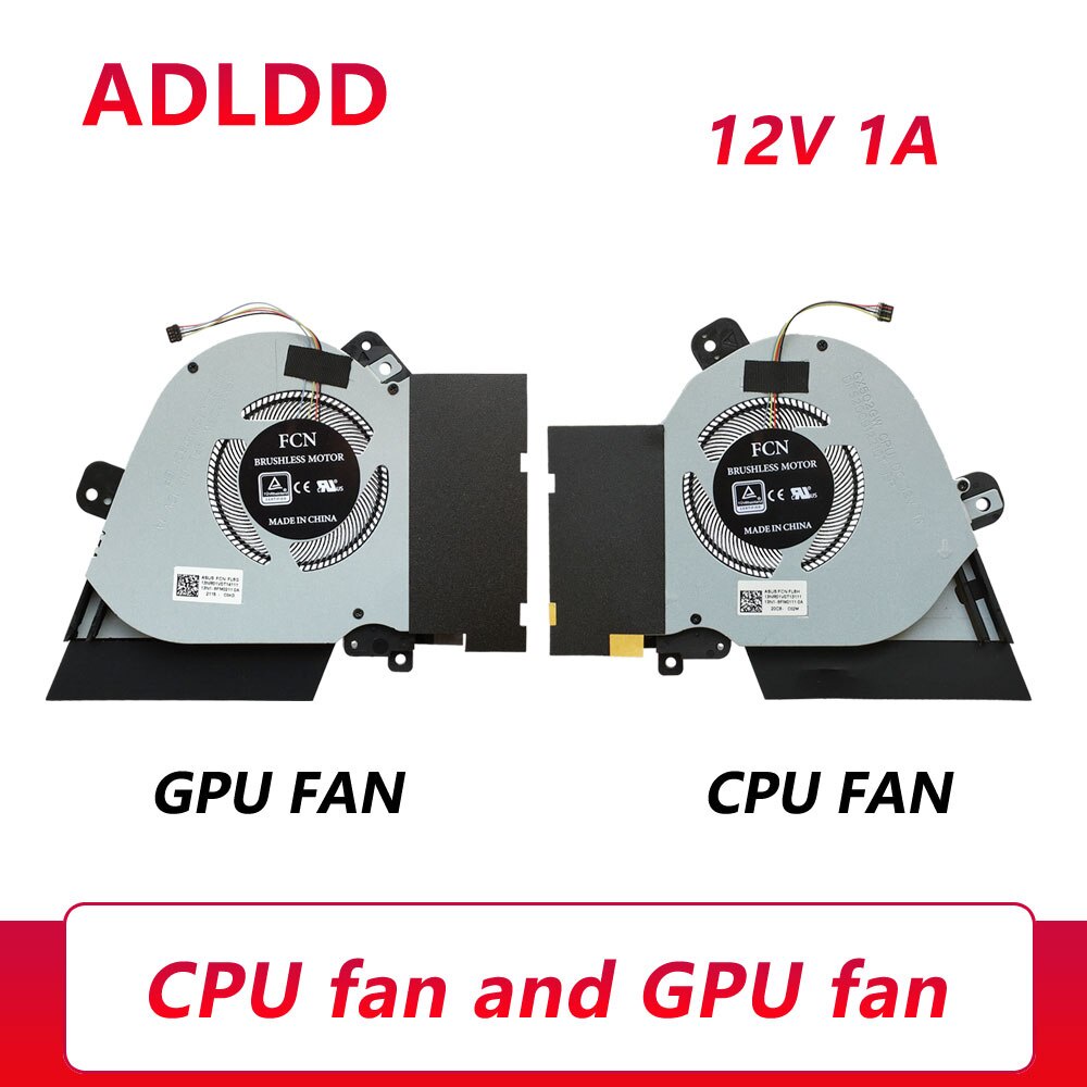 พัดลมระบายความร้อนแล็ปท็อป DC12V 1A 4PIN สําหรับ ASUS ROG Zephyrus S15 GX502 GX502LWS GX502GW GX502G