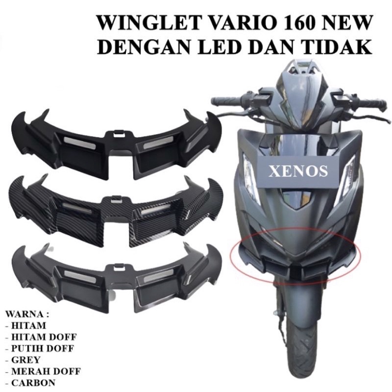 Winglet honda vario 160 คาร์บอนใหม่ pnp คุณภาพสูง
