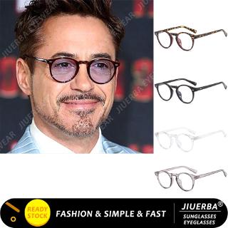 【พร้อมสต็อก】TONY STARK สไตล์รอบแว่นตาผู้ชายป้องกันรังสีย้อนยุคสไตล์รอบกรอบแว่นตาผู้หญิง