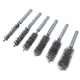 1/4HEX แปรงลวดสแตนเลส 6 ชิ้น ( 1/4HEX WIRE BRUSH STAINLESS 6PCS )