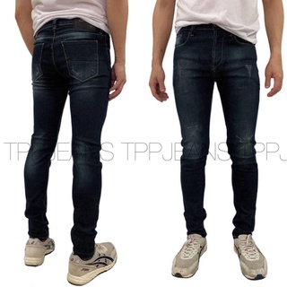 JEANSEXPRESS Skinny Mens Denim กางเกงยีนส์สกินนี่ชาย ยีนส์ยืด สีบลูฟอก ทรงสวย งานตัดเย็บอย่างดี Size 26-36 รับชำระปลายทาง