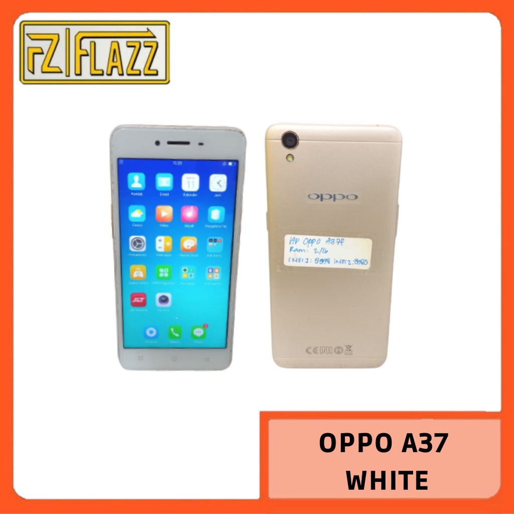 โทรศัพท์มือถือมือสอง OPPO A37F สีขาว 16GB/RAM 2GB - SECOND - Bar