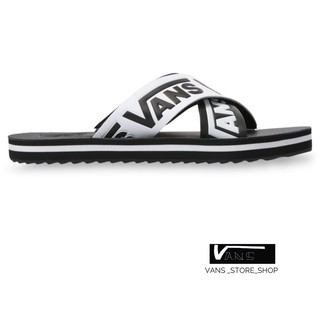 รองเท้าแตะVANS CROSS STRAP WHITE BLACK สินค้ามีประกันแท้