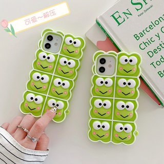 เคสซิลิโคนนิ่ม ลายการ์ตูนกบ สําหรับ iphone 11 12 13 13 Pro Max 6p 7 8 plus X XS XR XS Max