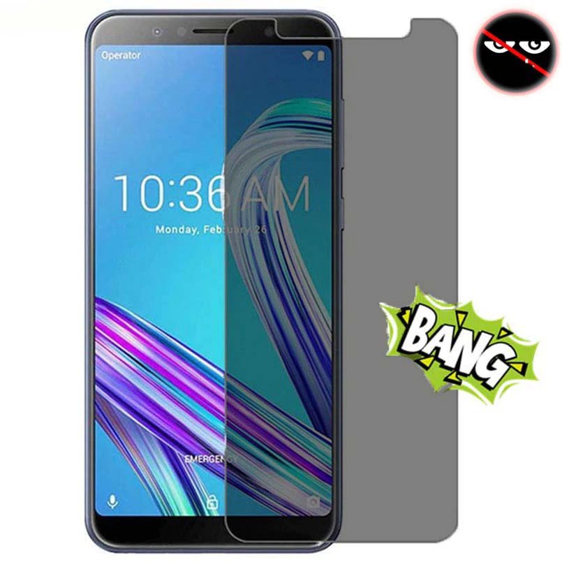 ฟิล์มความเป็นส่วนตัวสําหรับ Asus Zenfone Max Pro Plus M1 ZB570KL ZB601KL ZB602KL Screem ป้องกันฟิล์มกระจกนิรภัย