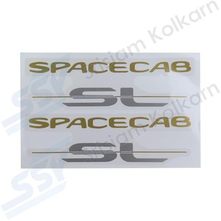 OEM สติกเกอร์แคป TFR95 รง. "SPACECAB_SL"สีขาว