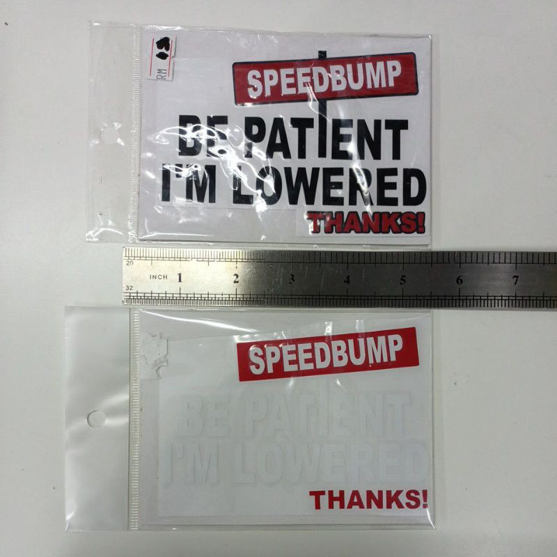 Stiker ความเร็วชนลด*