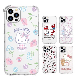 Original Sanrio Hello Kitty HD Clear Hard Case for iPhone 13 Pro Max/13/iphone 12 Pro Max Airbag Shockproof Cover