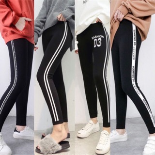 กางเกงเลกกิ้ง สีดำ พร้อมส่งกว่า 10แบบ