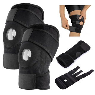 1Pc Adjustable Breathable Sports Knee Support Brace Washable Pad Sleeve