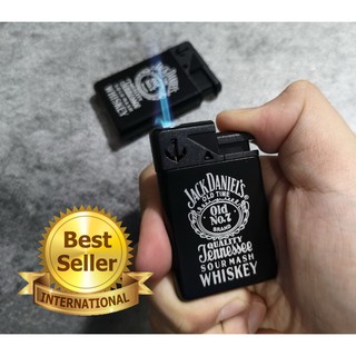 ไฟแช็คแก๊ส ไฟฟู่ ไฟแช็คฟู่ รุ่น P-438 (ลายJackDaniel) ไฟแช็คแปลก เติมแก๊สได้