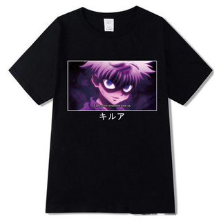 เสื้อยืดผ้าฝ้ายพรีเมี่ยม เสื้อยืด พิมพ์ลายการ์ตูนอนิเมะ Hunter X Hunter สไตล์ฮาราจูกุ สําหรับผู้ชาย 2022