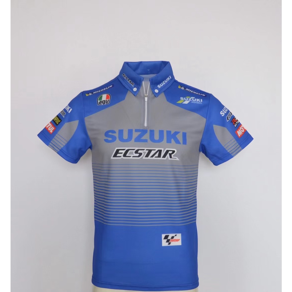 เสื้อโปโลแขนสั้น ลาย SUZUKI MOTOGP 2022