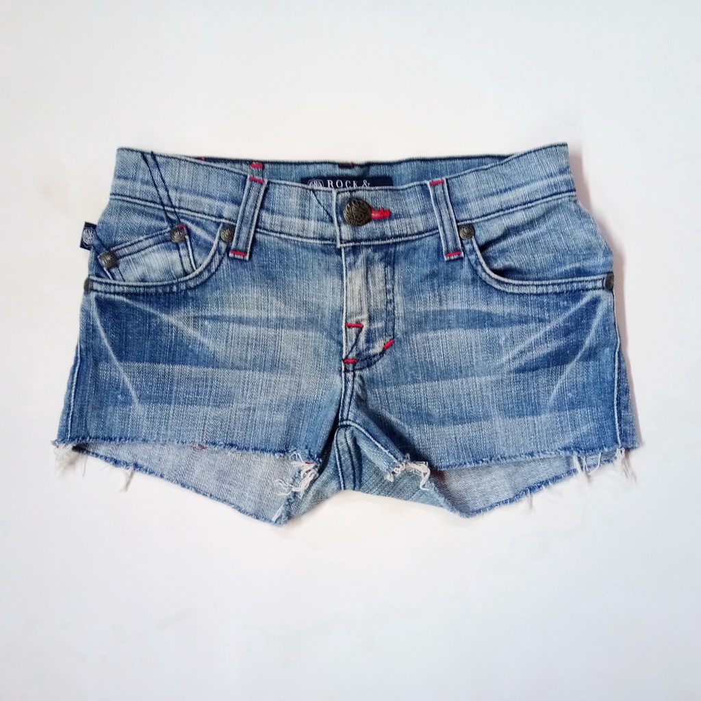 กางเกงยีนส์ Rock & Republic Jeans มือ2 ขาสั้น LADY เอวต่ำ26-27" สภาพดี สวยๆ ของแท้ งานคัด