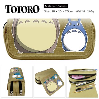 My neigbor totoro 3D กระเป๋าผ้าใบกระเป๋าดินสอลายการ์ตูน