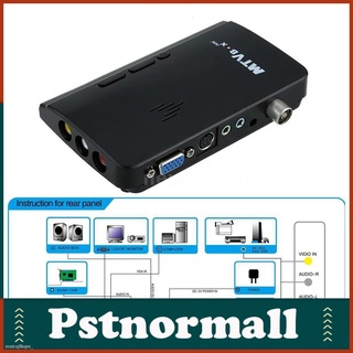 ☫✼Pstnormall จูนเนอร์จูนเนอร์รับสัญญาณทีวีดิจิตอล Rf Av To Vga Hdtv