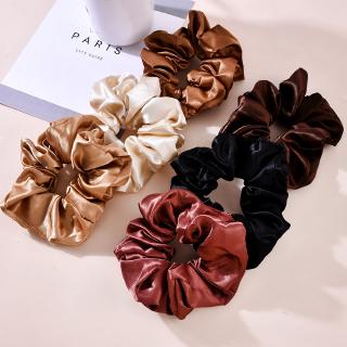 [COD] 6 colors Women Hair Tie Elastic Scrunchies Ponytail Holder Hair Rope Rings