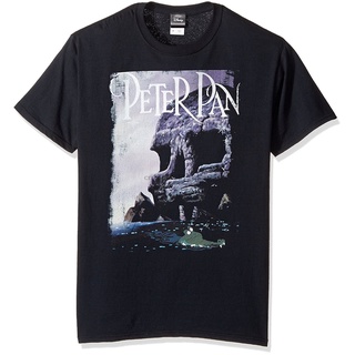 [S-5XL] เสื้อยืด พิมพ์ลายกราฟิก Peter Pan Tinkerbell Skull Rock 100% สไตล์คลาสสิก สําหรับผู้ชาย