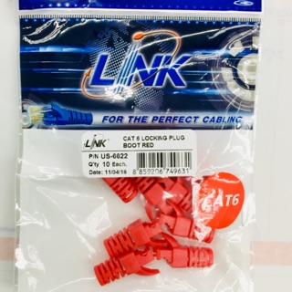 Locking Boot Cat6 (10pcs) Red