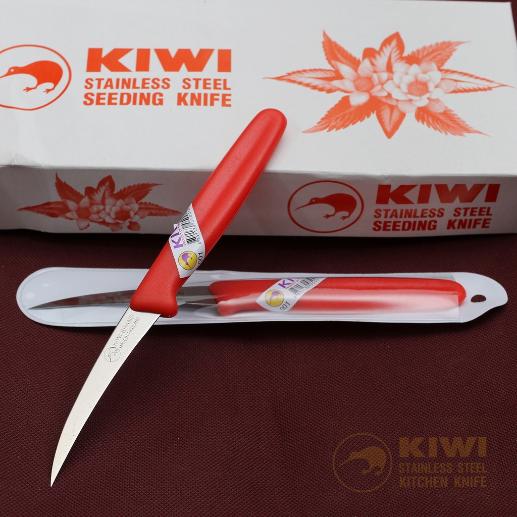 มีดทำครัว KIWI(กีวี่) #001 ของแท้ มีดผ่า มีดแกะสลัก คว้าน ด้ามพลาสติก  คมที่สุด ราคา ถูกที่สุด ดีลบีเคเค แกลเลอรีภาพที่ 3