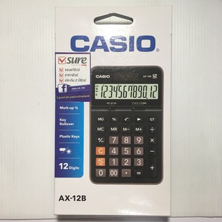 เครื่องคิดเลขตั้งโต๊ะ  CASIO AX-12B ของแท้