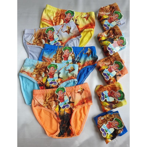 🧸กางเกงในเด็กชายขาเว้าลายการ์ตูน