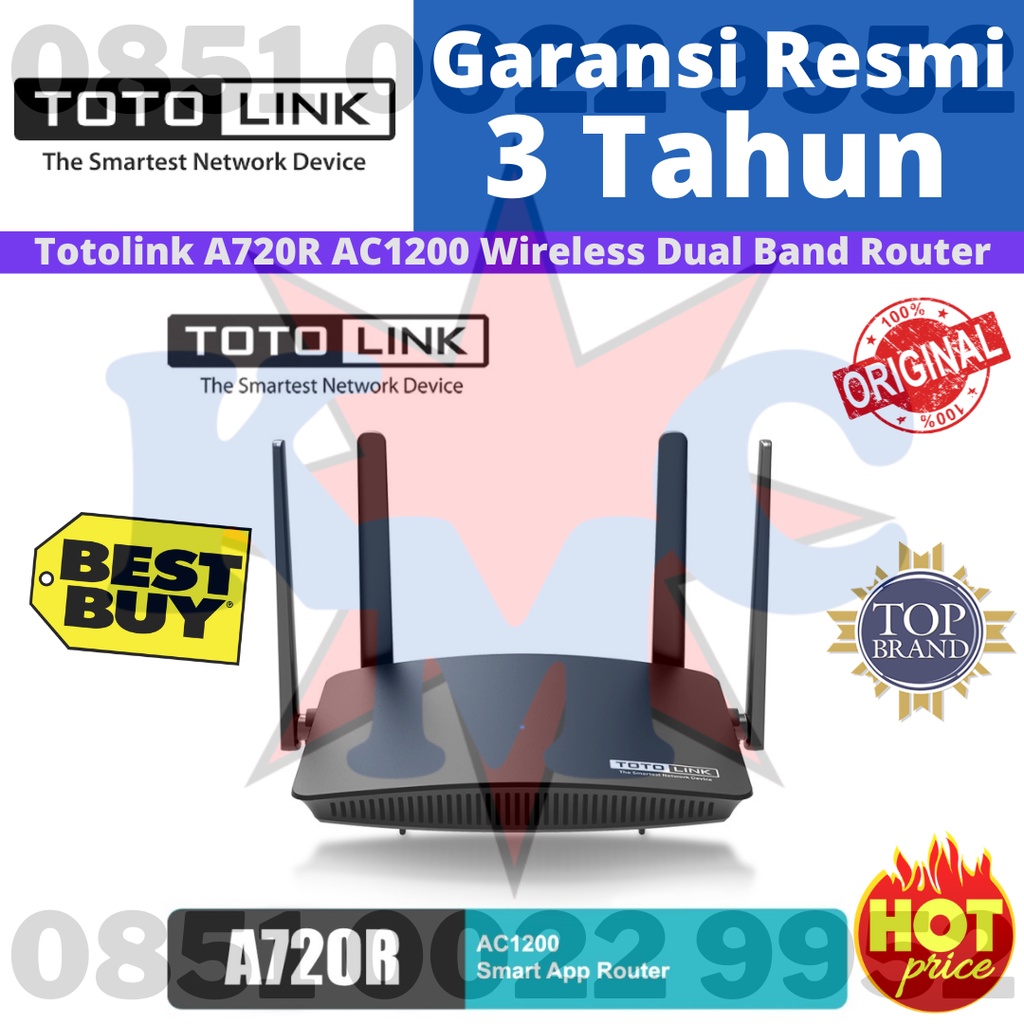 TOTOLINK A720R A 720R A720 R AC1200 เราเตอร์ดูอัลแบนด์ไร้สาย