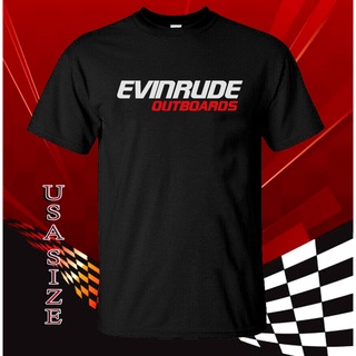 เสื้อยืดผู้ชาย เสื้อยืด พิมพ์ลายการ์ตูนอนิเมะ Evinrude Outboard ทรงสลิมฟิต คุณภาพสูง เหมาะกับของขวัญวันฮาโลวีน S-5XL