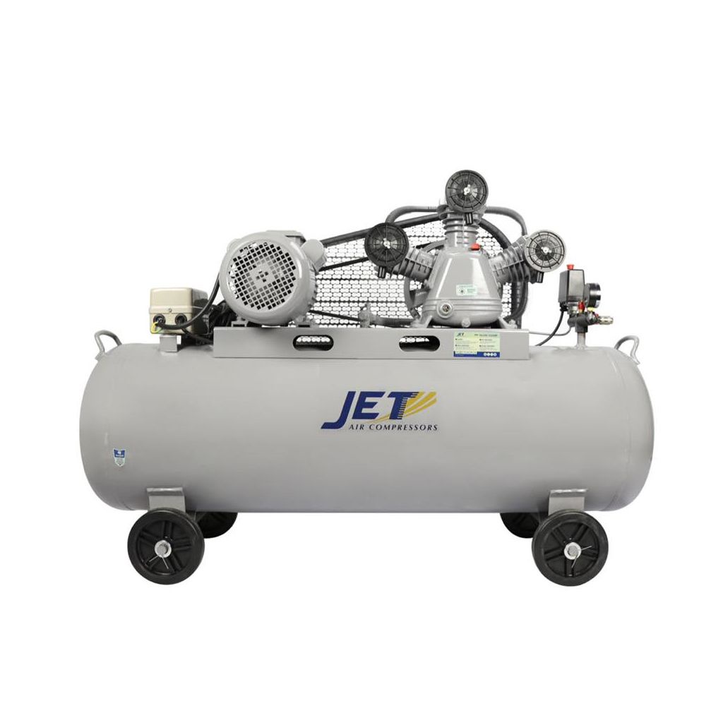 JET ปั๊มลมสายพาน รุ่น FALCON-33200M ปั๊มลม 200 ลิตร เต็ม ปั๊มลม ปั๊มลมไฟฟ้า jet ปั้มลมสายพาน ปั้มลม 